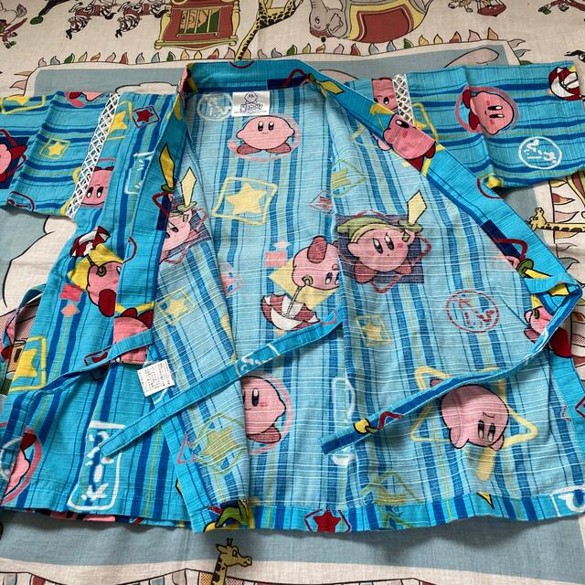 任天堂(ニンテンドウ)の甚兵衛　キッズ　星のカービィ　100cm キッズ/ベビー/マタニティのキッズ服男の子用(90cm~)(甚平/浴衣)の商品写真