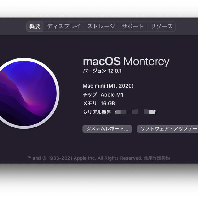 Mac (Apple)(マック)のApple M1 Mac mini 2020 CTO 16GB 1TB スマホ/家電/カメラのPC/タブレット(デスクトップ型PC)の商品写真