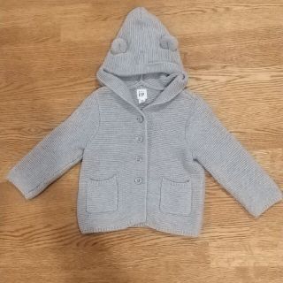 ギャップ(GAP)の【値引きしました】baby GAP くまグレーパーカーカーディガン(カーディガン/ボレロ)