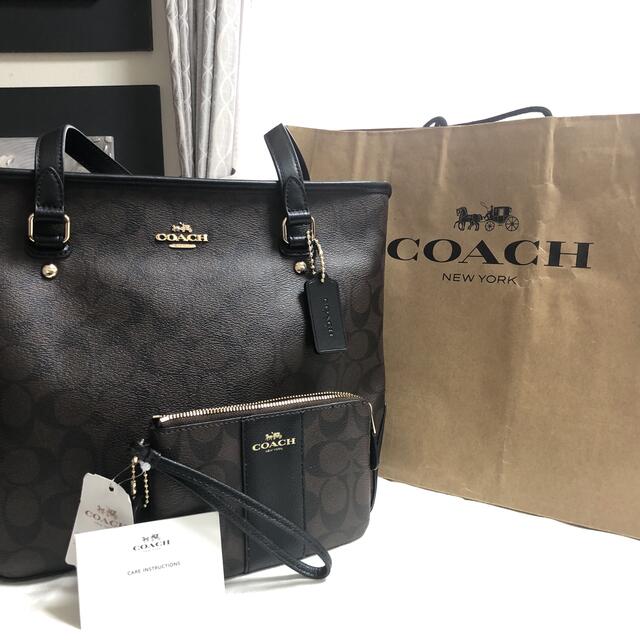 COACH　未使用　ポーチ付きトートバッグ