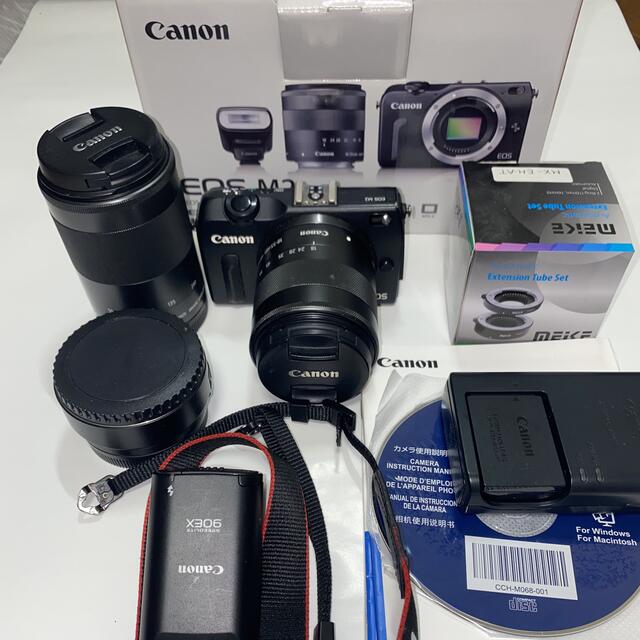 Canon EOS M2 EF-M18-55 IS レンズキット望遠レンズ付きミラーレス一眼