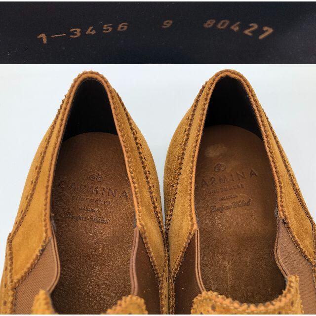 【新品】カルミナ スエード サイドエラスティック サイズ9【送料無料】 メンズの靴/シューズ(ドレス/ビジネス)の商品写真