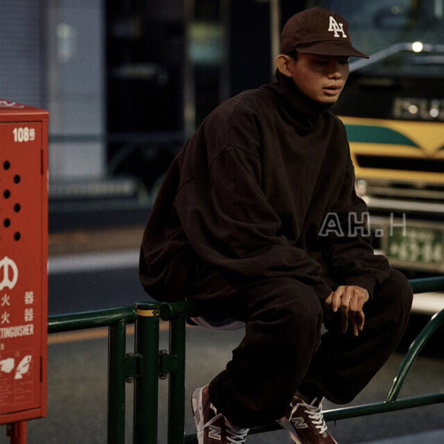 SSZ AH LOS ANGELES APPAREL ブラウン スウェットセット