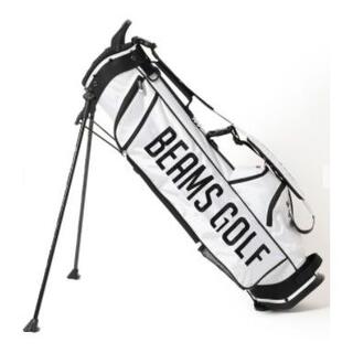 ビームス(BEAMS)のBEAMS GOLF / オリジナル スリムスタンド キャディバッグ　■ホワイト(バッグ)