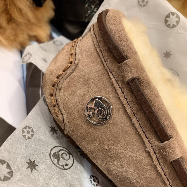 新品】LUXURY UGG アグ天然ウール防水モカシンダコタ23.5cm 箱付