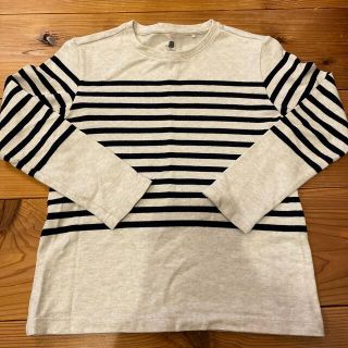 ユニクロ(UNIQLO)のUNIQLO ユニクロ　キッズボーダー長袖Tシャツ　サイズ130(Tシャツ/カットソー)