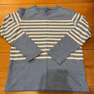 ユニクロ(UNIQLO)のUNIQLO ユニクロ　キッズ　ボーダー長袖Tシャツ　サイズ130(Tシャツ/カットソー)