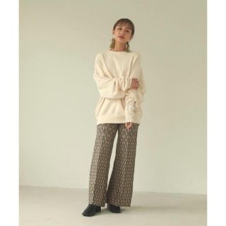 トゥデイフル(TODAYFUL)の【TODAYFUL】Pattern Knit Leggings 38(レギンス/スパッツ)