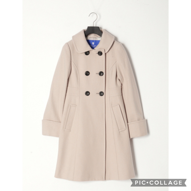 BURBERRY BLUE LABEL(バーバリーブルーレーベル)の【新品 タグ付き】ブルーレーベルクレストブリッジ   メルトンコート バーバリー レディースのジャケット/アウター(ロングコート)の商品写真