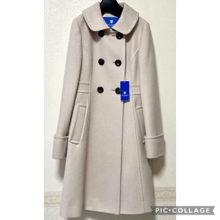 バーバリーブルーレーベル(BURBERRY BLUE LABEL)の【新品 タグ付き】ブルーレーベルクレストブリッジ   メルトンコート バーバリー(ロングコート)