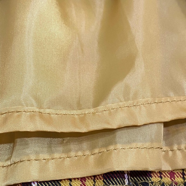 SPINNS(スピンズ)のチェックスカート　黄色　ミニ レディースのスカート(ミニスカート)の商品写真