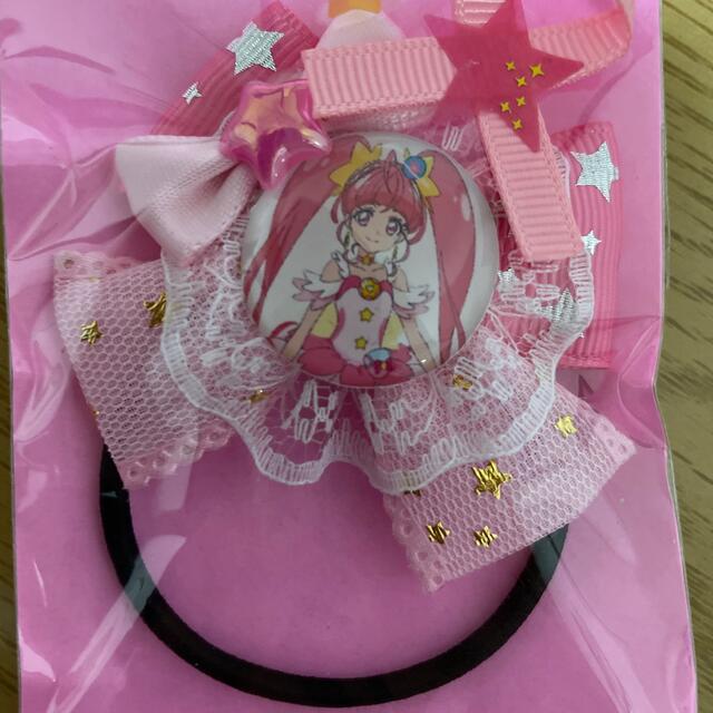 スタートゥインクルプリキュア  ヘアゴム ハンドメイドのキッズ/ベビー(ファッション雑貨)の商品写真