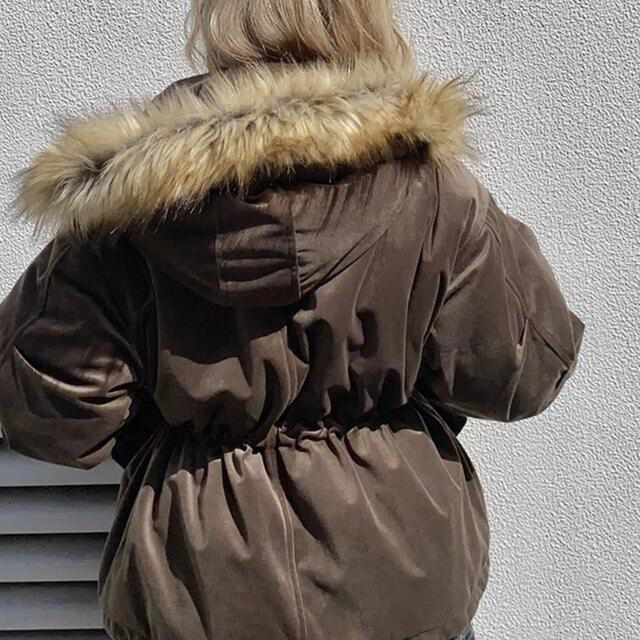 EGOIST(エゴイスト)のベロアフード中綿コート レディースのジャケット/アウター(ダウンコート)の商品写真