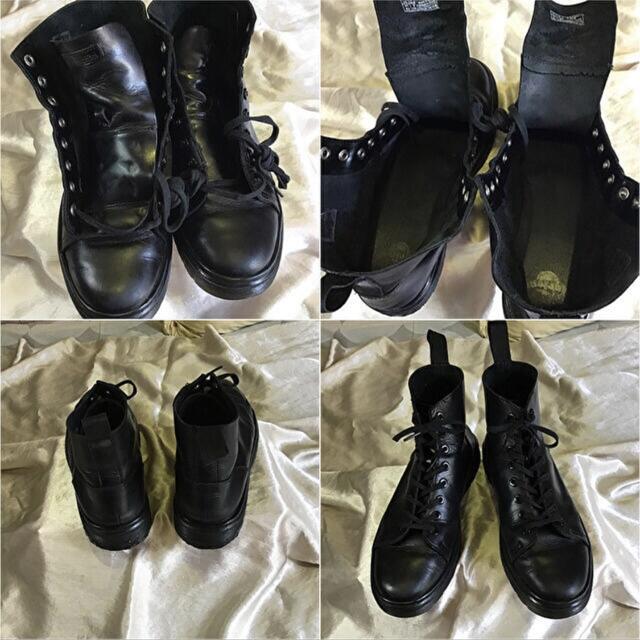 Dr.Martens(ドクターマーチン)のDr.Martens 8ホール　26cm uk7 ソフトレザー　オールブラック メンズの靴/シューズ(ブーツ)の商品写真