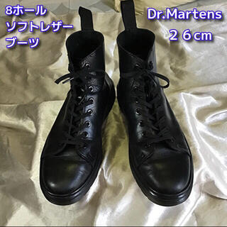 ドクターマーチン(Dr.Martens)のDr.Martens 8ホール　26cm uk7 ソフトレザー　オールブラック(ブーツ)