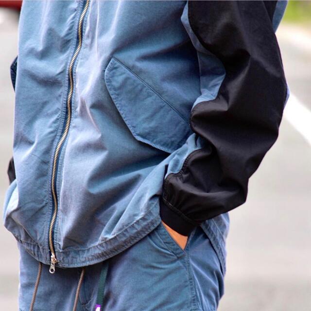 nanamica(ナナミカ)の新品 ノースフェイス パープルレーベル インディゴマウンテンウインドパーカー M メンズのジャケット/アウター(マウンテンパーカー)の商品写真
