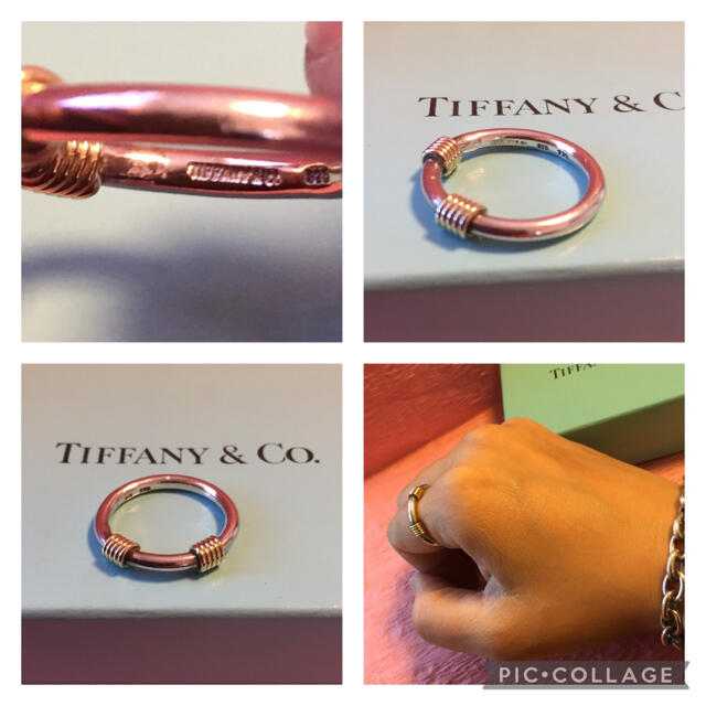 Tiffany & Co.(ティファニー)のtiffany ティファニー バンドウィズ2ワイヤー 3点セット コンビ レディースのアクセサリー(ブレスレット/バングル)の商品写真