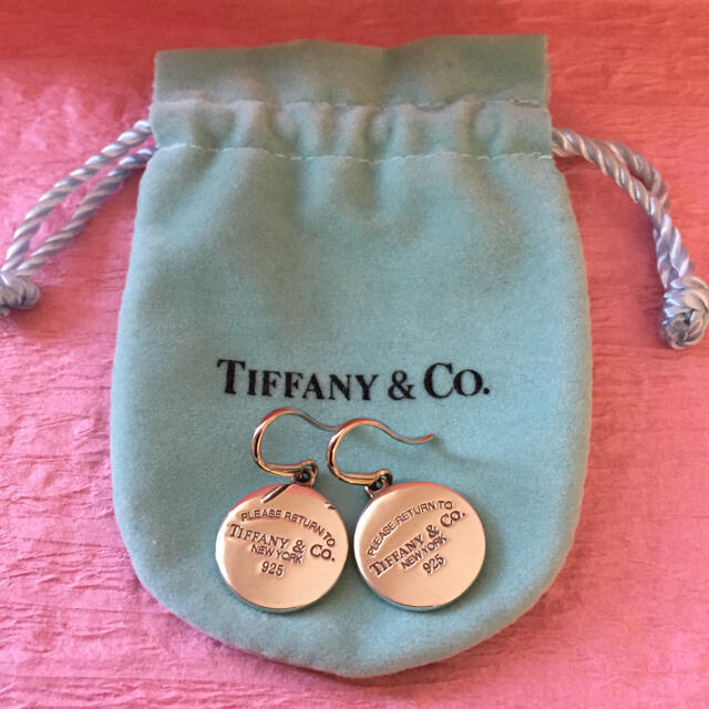 ピアスtiffany リターントゥ ティファニー ドロップラウンドタグピアス