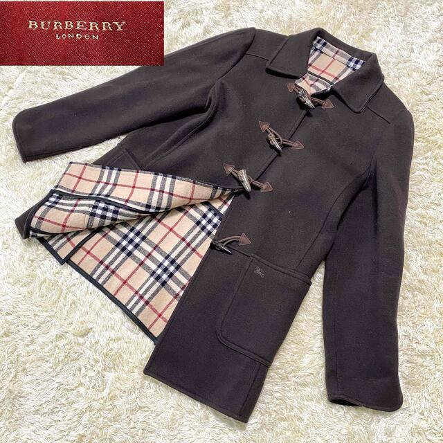 BURBERRY - 美品 バーバリーロンドン ダッフルコート ダークブラウン ...