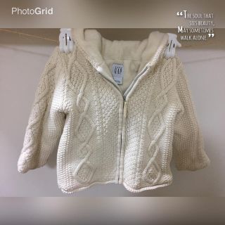 ベビーギャップ(babyGAP)のGAPニットブルゾン2y(ジャケット/上着)