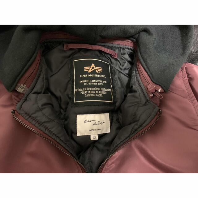 ALPHA INDUSTRIES(アルファインダストリーズ)のアダムエロペ × アルファ コラボ　MA-1 ブルゾン レディースのジャケット/アウター(ブルゾン)の商品写真