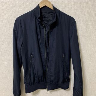 ザラ(ZARA)のZARA  MAN  ネイビー　ブルゾン(ブルゾン)