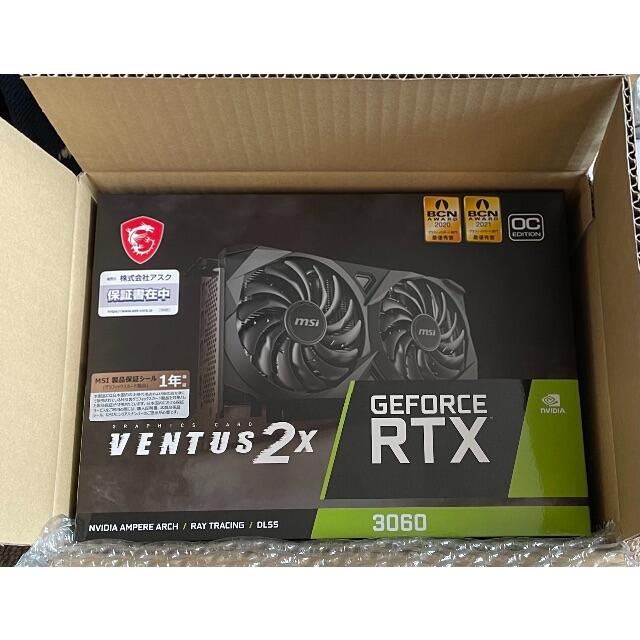 【新品】MSI GeForce RTX 3060 VENTUS 2X 12GPC/タブレット