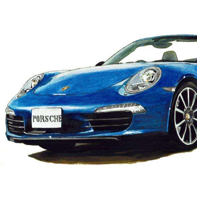 GC-438 Porsche911カブリオレ限定版画サイン額装済作家平右ヱ門 6