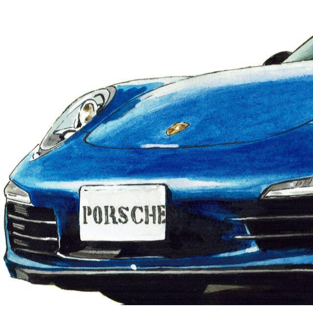 GC-440 Porsche911カブリオレ限定版画サイン額装済作家平右ヱ門