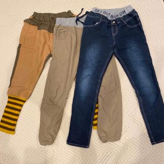 ジャンクストアー(JUNK STORE)のキッズ　ボトム130 と140 3本セット(パンツ/スパッツ)