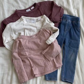 ザラキッズ(ZARA KIDS)のトップス3枚　レギンス　セット(シャツ/カットソー)