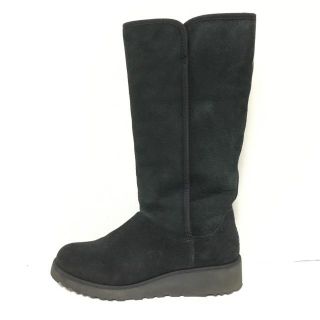 アグ(UGG)のアグ ロングブーツ 25 レディース - 黒(ブーツ)