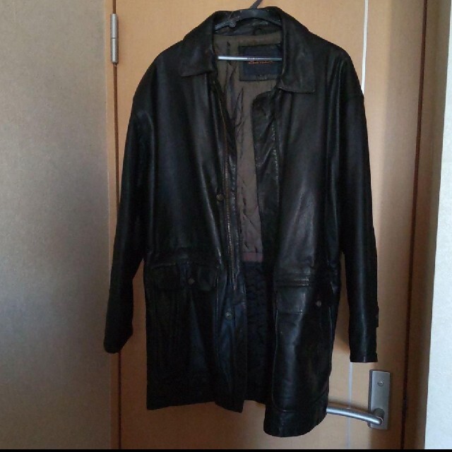 本革 ジャケットコート メンズのジャケット/アウター(レザージャケット)の商品写真