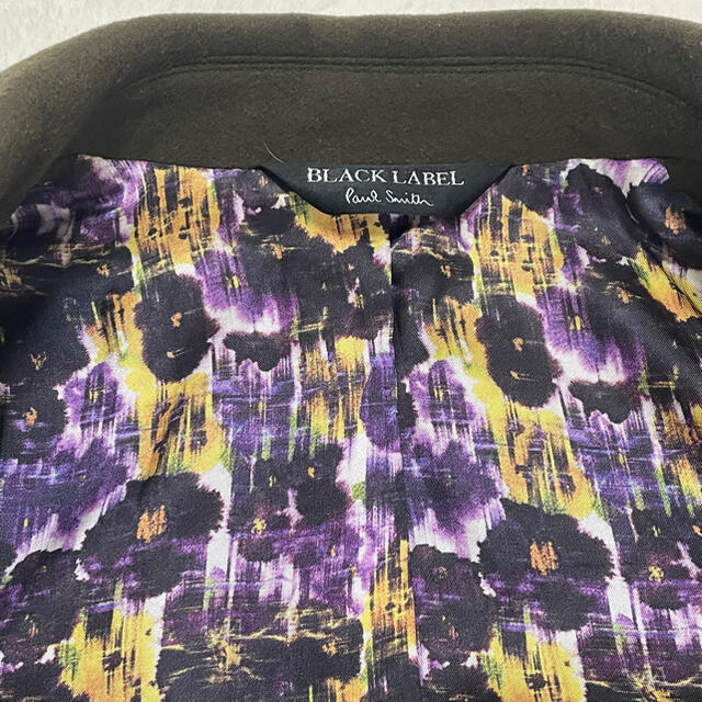 極美品 PaulSmith BLACK カシミヤ混 ロングコート ウールコート 4