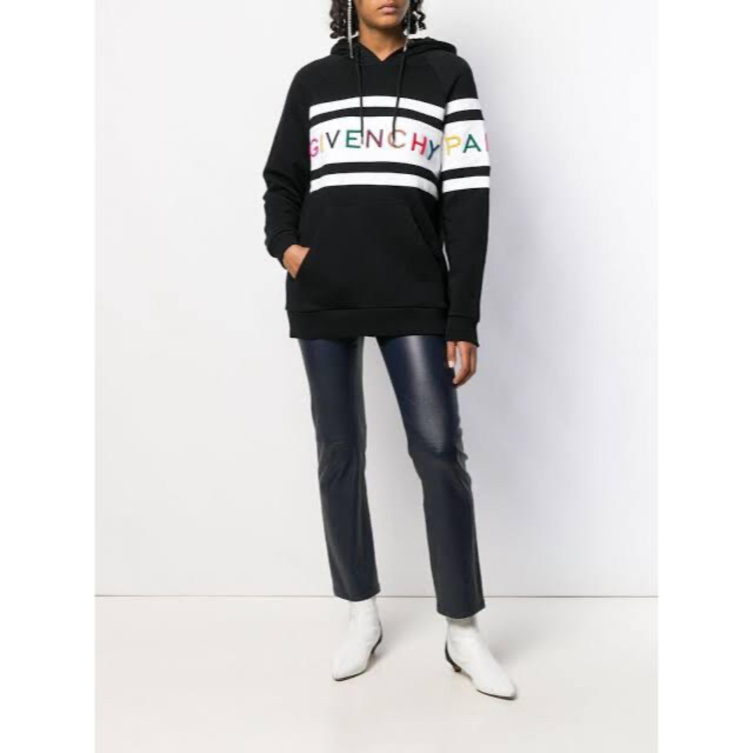 GIVENCHY - GIVENCHY マルチカラー ロゴ パーカー ブラック GIVENCHY - GIVENCHY マルチカラー ロゴ パーカー ブラック