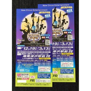 木下大サーカス 湘南深沢駅前　平日自由席招待券　２枚(その他)