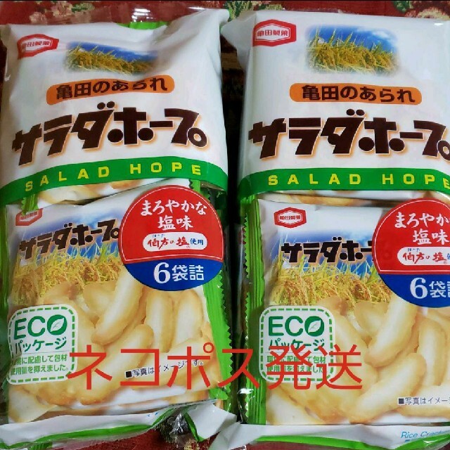 亀田製菓(カメダセイカ)のサラダホープ　塩味2袋 食品/飲料/酒の食品(菓子/デザート)の商品写真