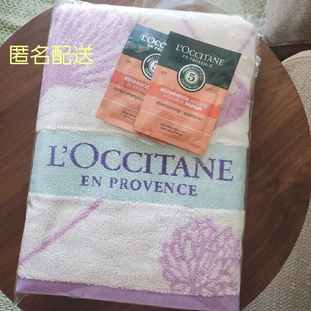 L'OCCITANE(ロクシタン)のロクシタン　バスタオル　シャンプー インテリア/住まい/日用品の日用品/生活雑貨/旅行(タオル/バス用品)の商品写真