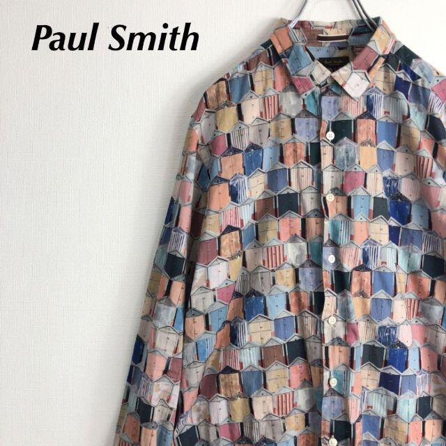 ☆【大きいサイズ】Paul Smith BLACK ポールスミス ブラウス 総柄