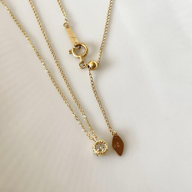 agete(アガット)のAisaka様用agete♡K180.15ｃｔダイヤネックレス　チョーカーにも✨ レディースのアクセサリー(ネックレス)の商品写真