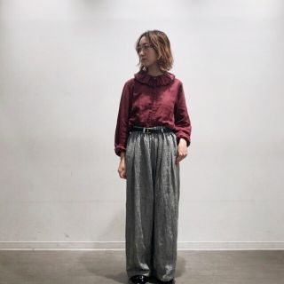 ネストローブ(nest Robe)のネストローブ♡リネンチェックイージーパンツ(カジュアルパンツ)