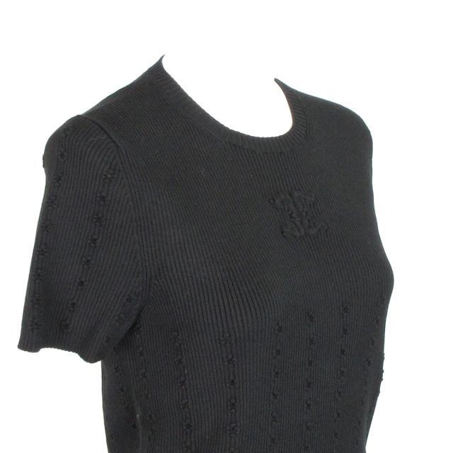 シャネル 半袖セーター サイズ42 L - 黒