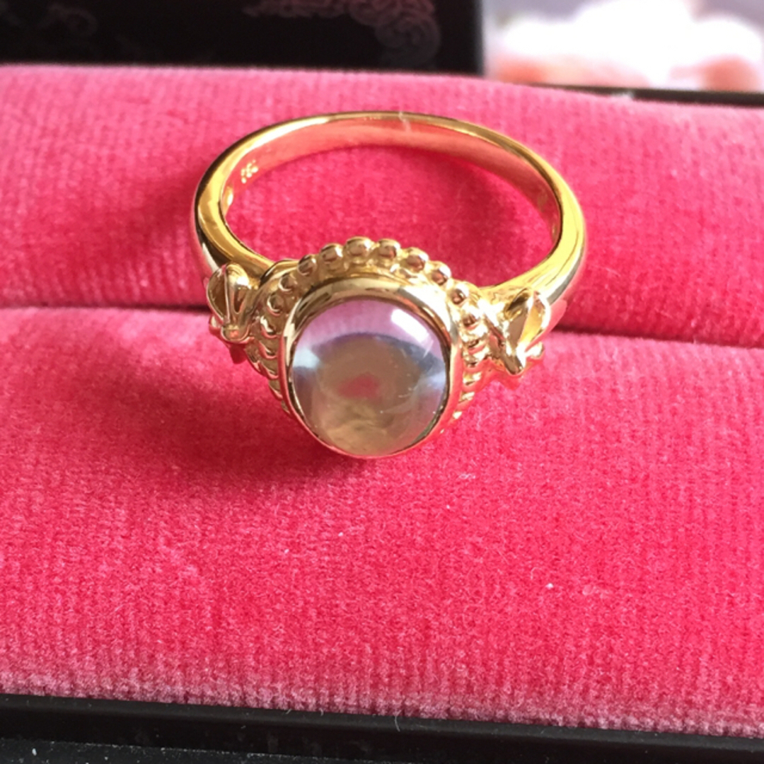 K18リング18金リング✨PARISデザイナーアクアマリン✨ヴィンテージ