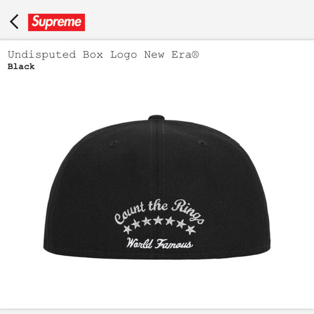 キャップUndisputed Box Logo New Era 7-1/2 BLACK