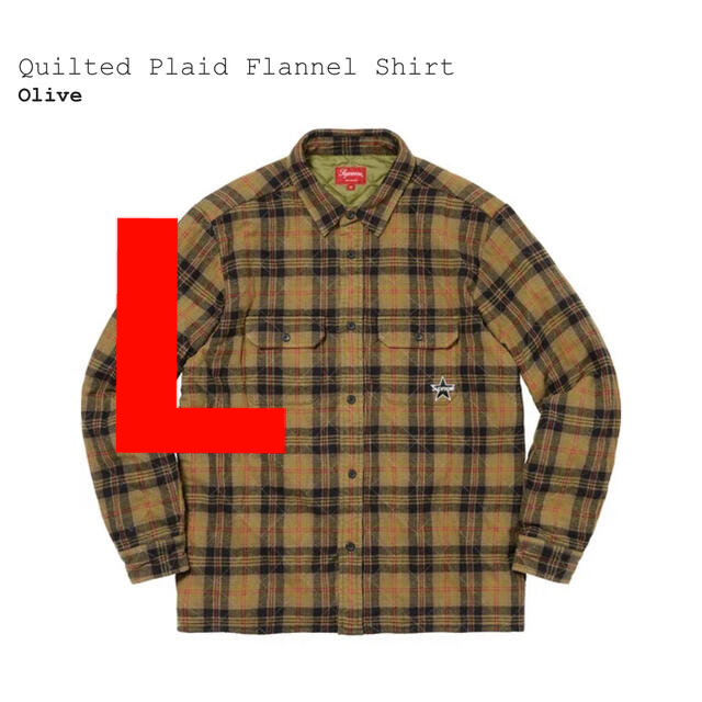 Supreme Quilted Plaid Flannel Shirt L