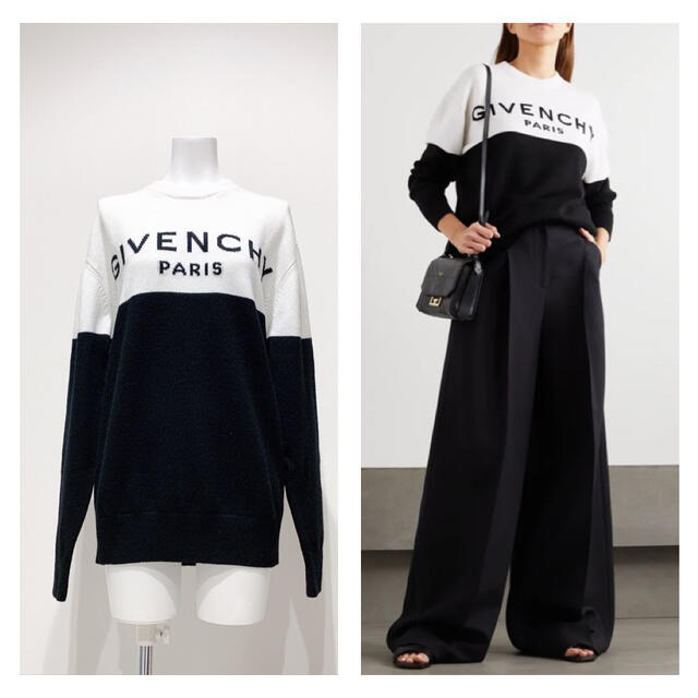 GIVENCHY(ジバンシィ)のgivenchy  ジバンシー　ロゴデザイン　カシミヤ　セーター　ニット レディースのトップス(ニット/セーター)の商品写真