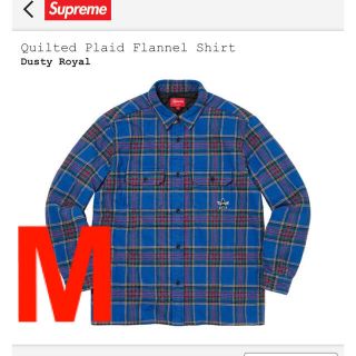 シュプリーム(Supreme)のsupreme シュプリーム  フランネルシャツ　ロイヤルブルー　M(その他)