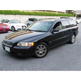 送料無料 非冷凍品同梱不可 ☆検R5/2☆ボルボV70(後期) 2.4☆黒革