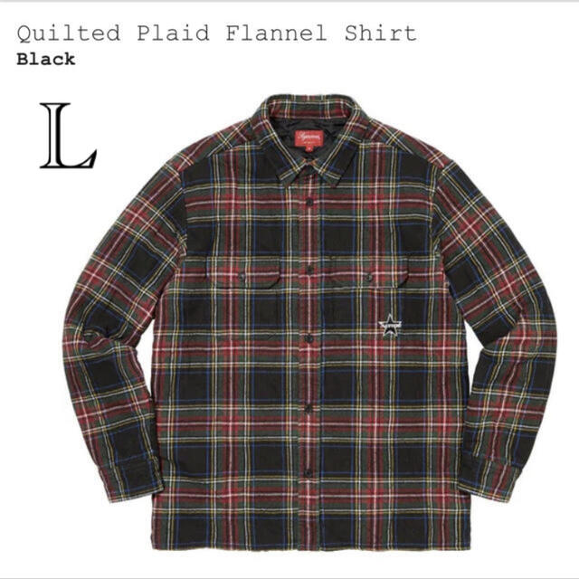 Lサイズ supreme quilted plaid flannel shirt - シャツ