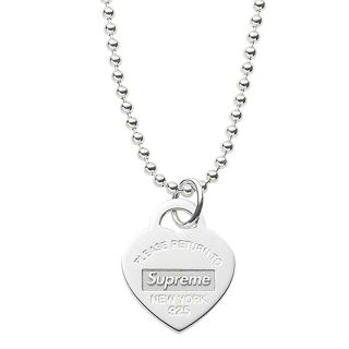 シュプリーム(Supreme)のsupreme Tiffany Heart Tag Pendant(ネックレス)